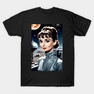 Vintage Audrey Hepburn Lost in Space T-Shirt